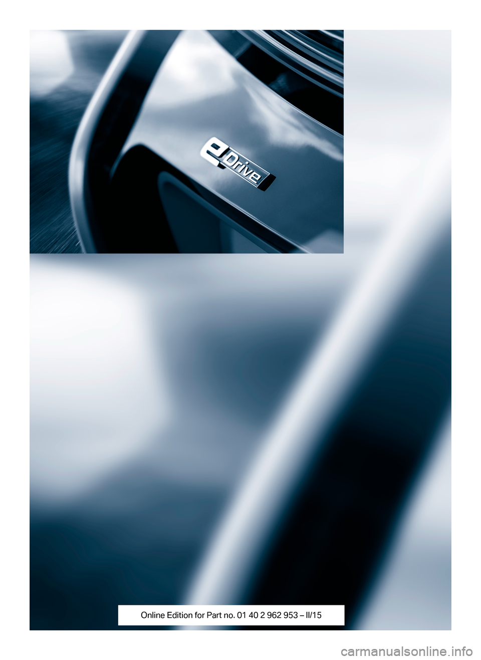 BMW I3 2014 I01 Owners Manual 