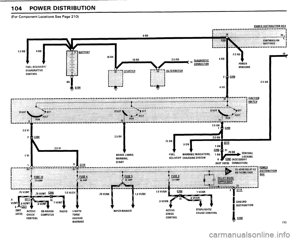 BMW 733i 1984 E23 Electrical Troubleshooting Manual 