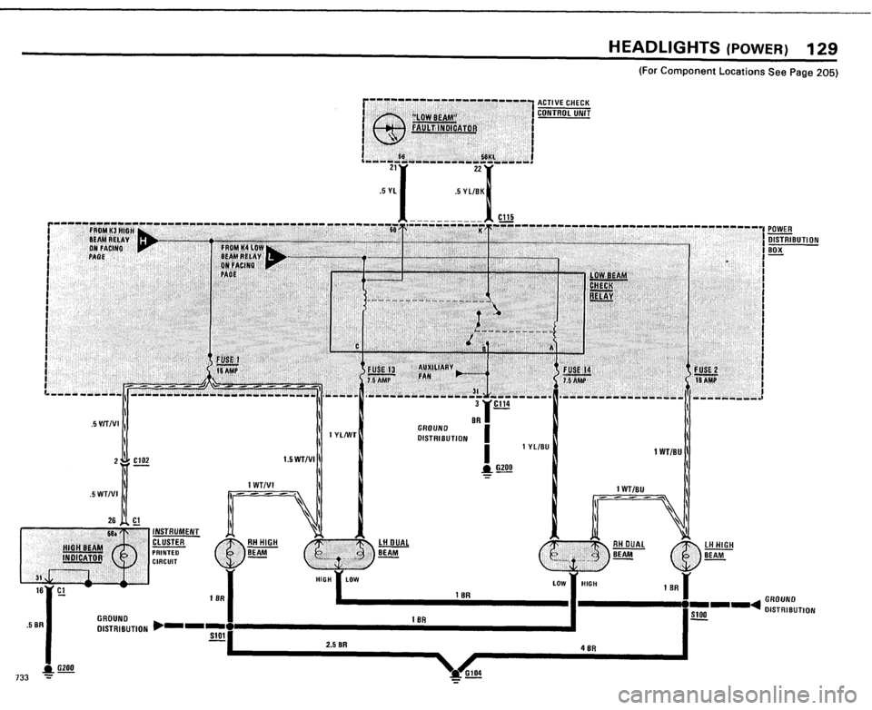 BMW 733i 1984 E23 Electrical Troubleshooting Manual 