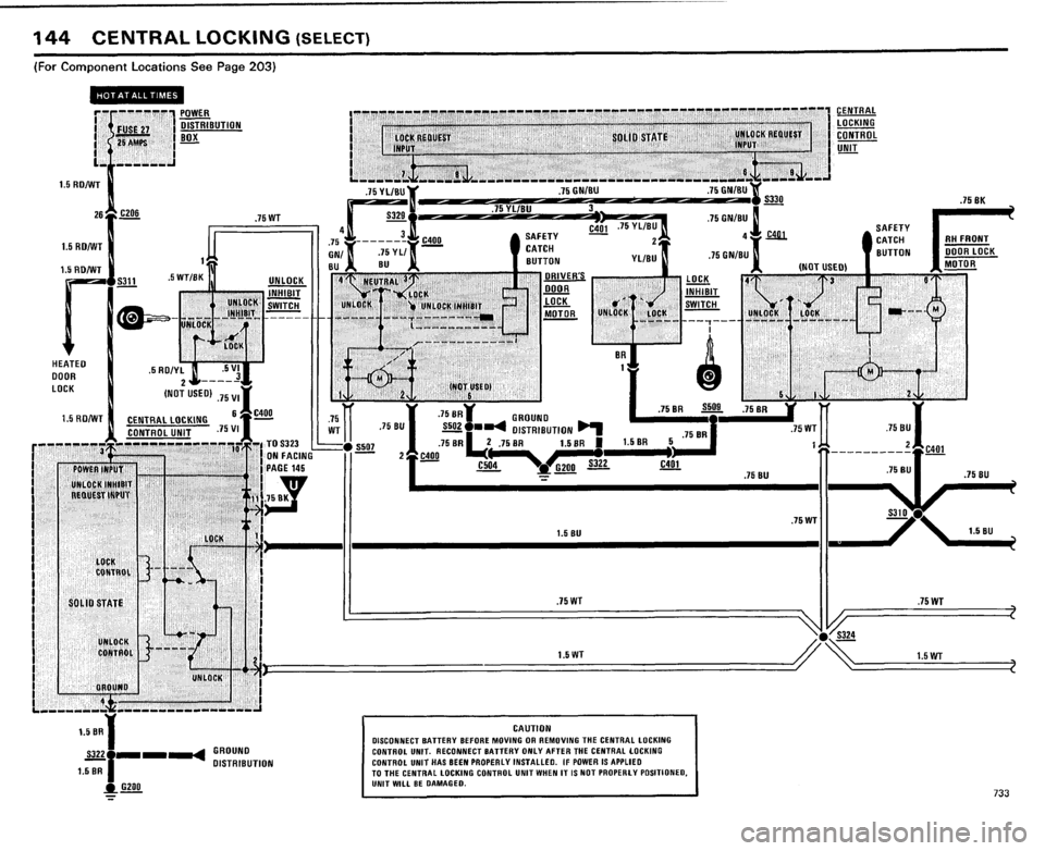 BMW 733i 1984 E23 Electrical Troubleshooting Manual 