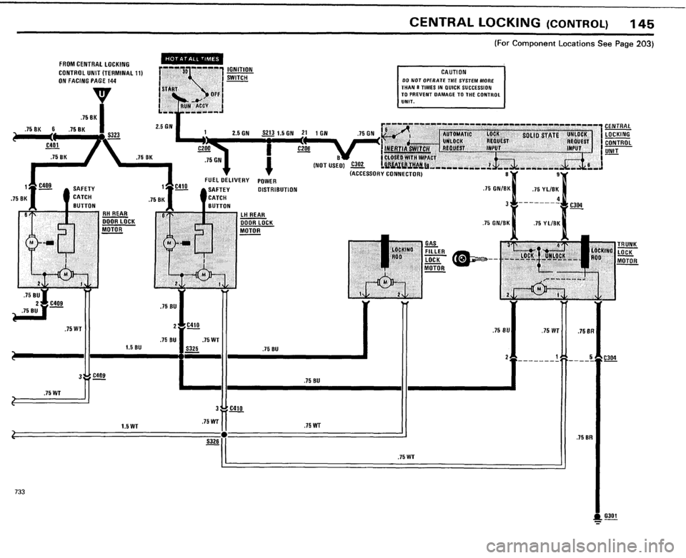 BMW 733i 1984 E23 Electrical Troubleshooting Manual 