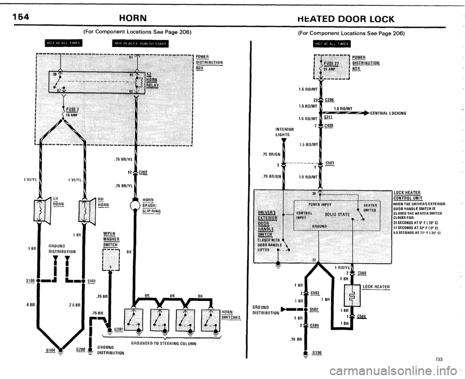 BMW 733i 1984 E23 Electrical Troubleshooting Manual 