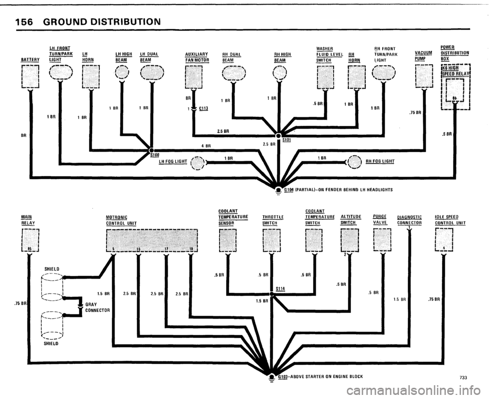 BMW 733i 1984 E23 Electrical Troubleshooting Manual 