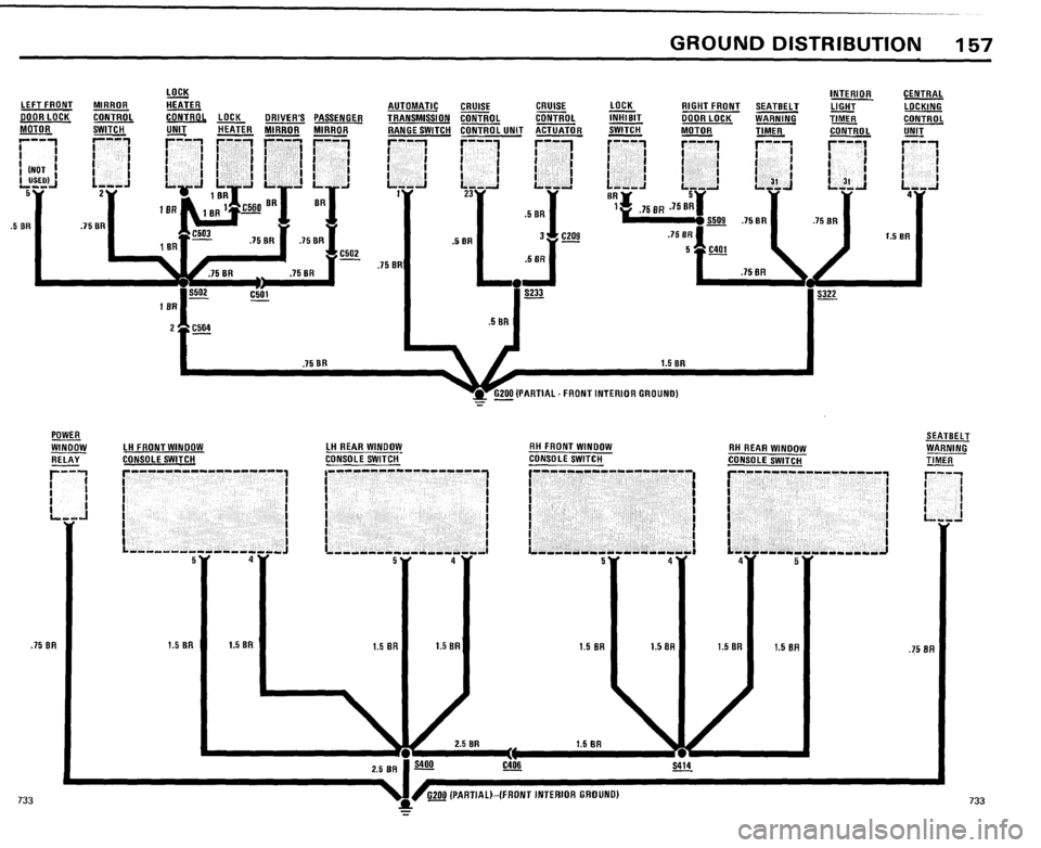 BMW 733i 1984 E23 Electrical Troubleshooting Manual 