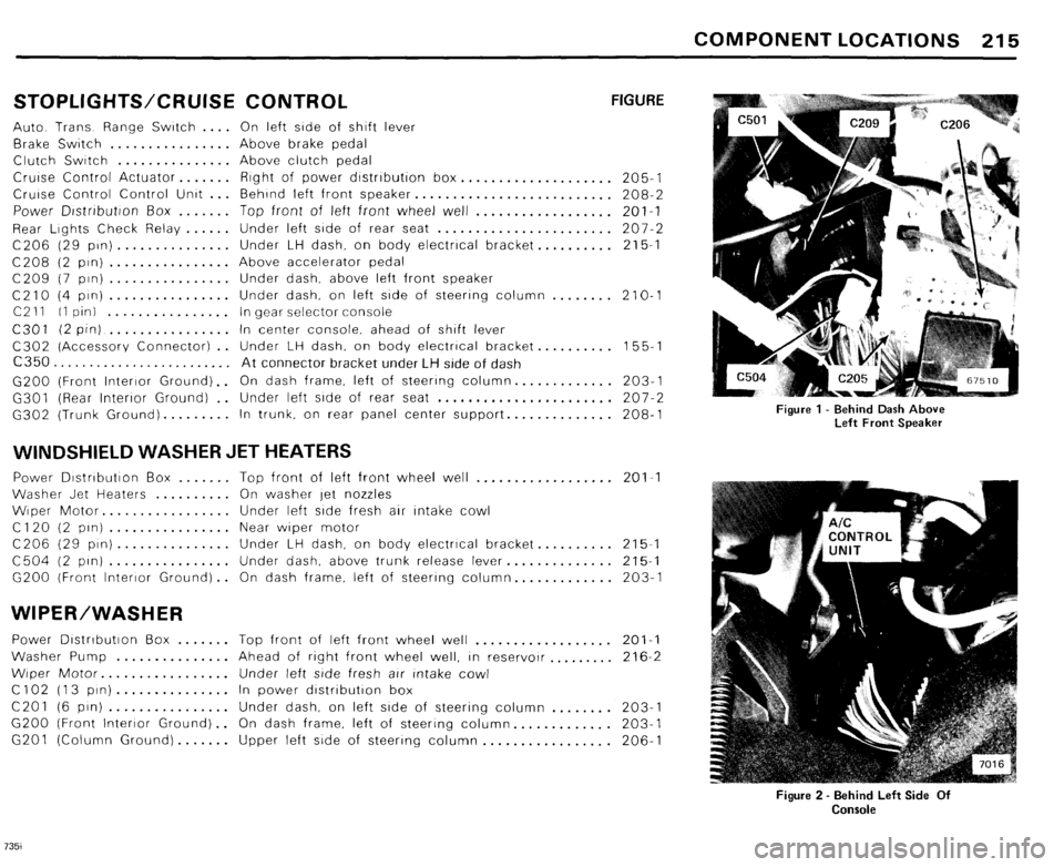 BMW 735i 1985 E23 Electrical Troubleshooting Manual 