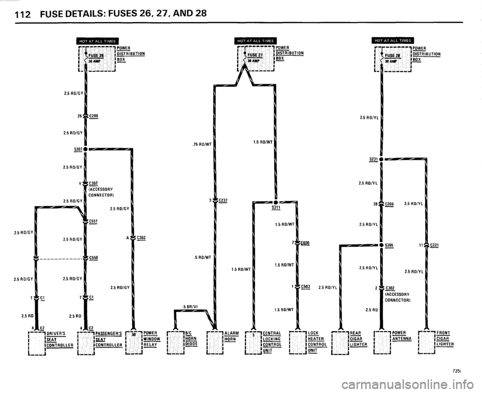 BMW 735i 1985 E23 Electrical Troubleshooting Manual 