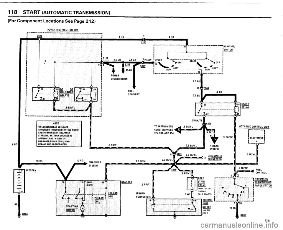BMW 735i 1985 E23 Electrical Troubleshooting Manual 