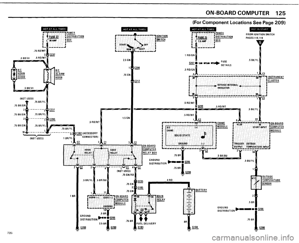 BMW 735i 1985 E23 Electrical Troubleshooting Manual 