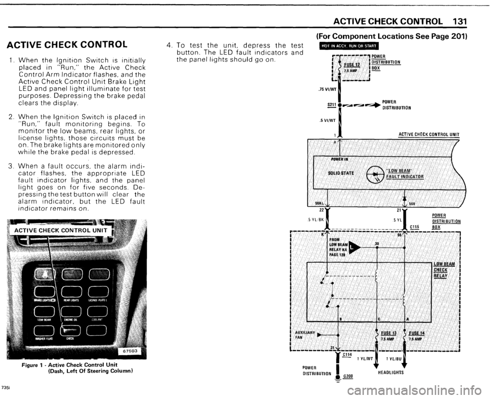 BMW 735i 1985 E23 Electrical Troubleshooting Manual 