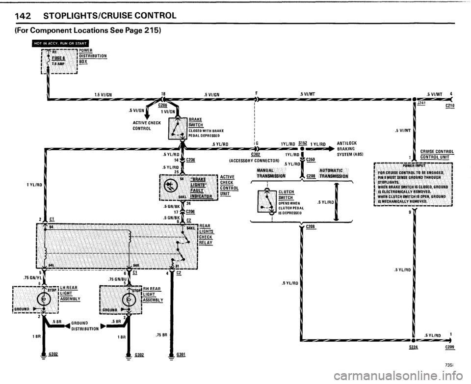 BMW 735i 1985 E23 Electrical Troubleshooting Manual 