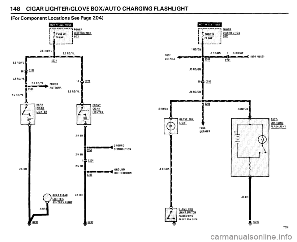 BMW 735i 1985 E23 Electrical Troubleshooting Manual 