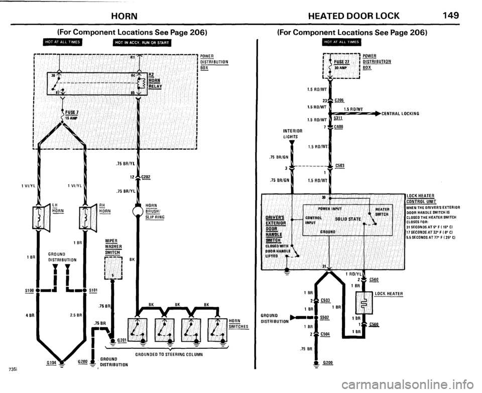 BMW 735i 1985 E23 Electrical Troubleshooting Manual 