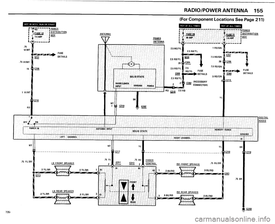 BMW 735i 1985 E23 Electrical Troubleshooting Manual 