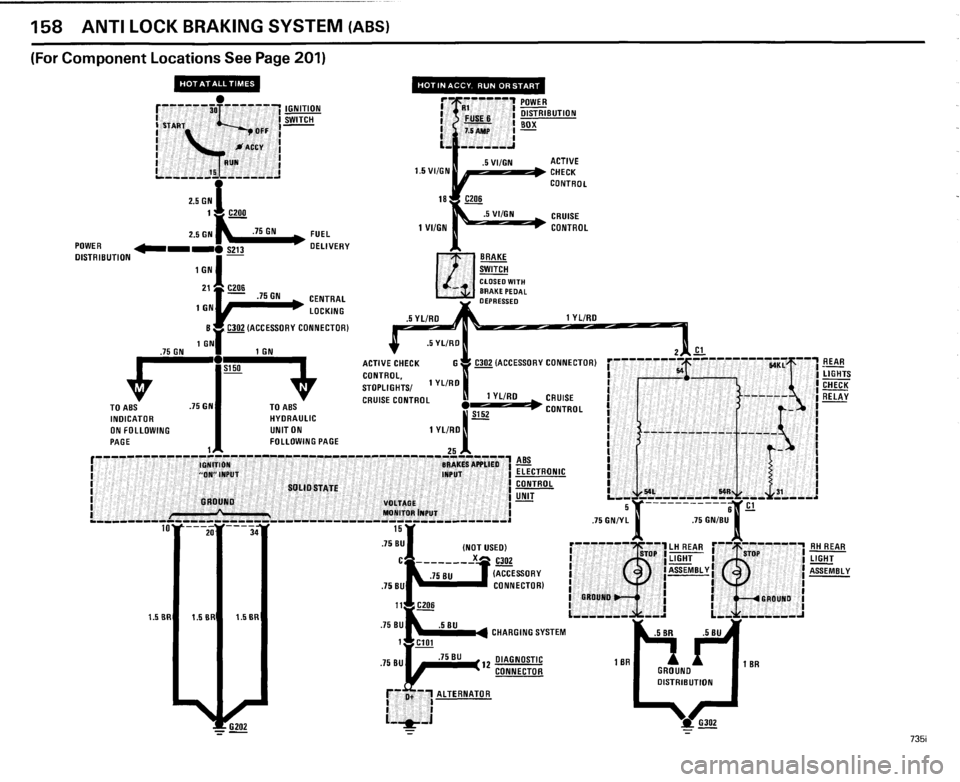 BMW 735i 1985 E23 Electrical Troubleshooting Manual 