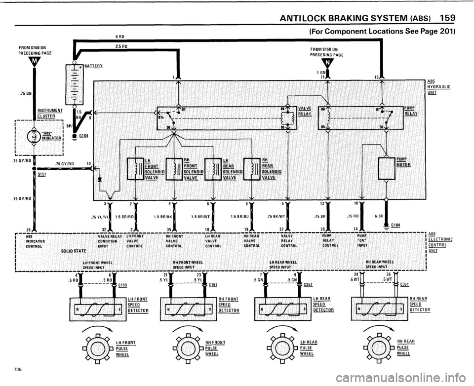 BMW 735i 1985 E23 Electrical Troubleshooting Manual 