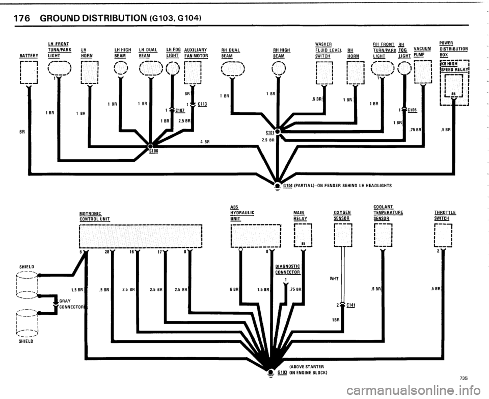 BMW 735i 1985 E23 Electrical Troubleshooting Manual 