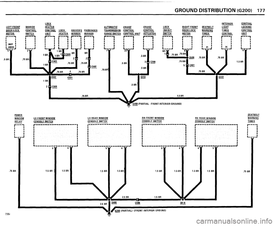 BMW 735i 1985 E23 Electrical Troubleshooting Manual 