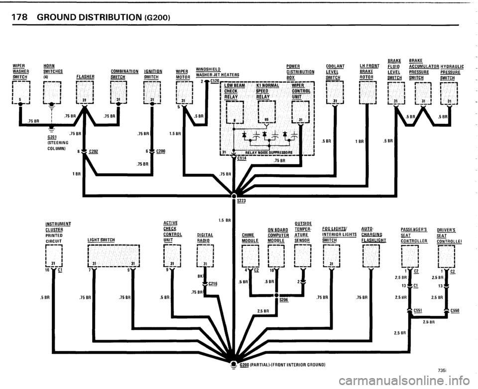 BMW 735i 1985 E23 Electrical Troubleshooting Manual 