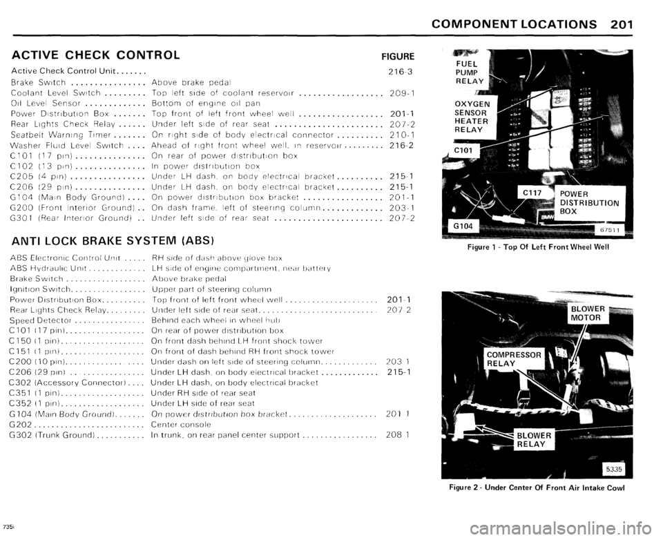 BMW 735i 1985 E23 Electrical Troubleshooting Manual 