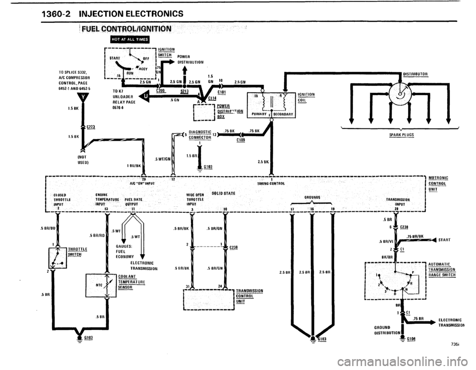 BMW 735i 1986 E23 Electrical Troubleshooting Manual 