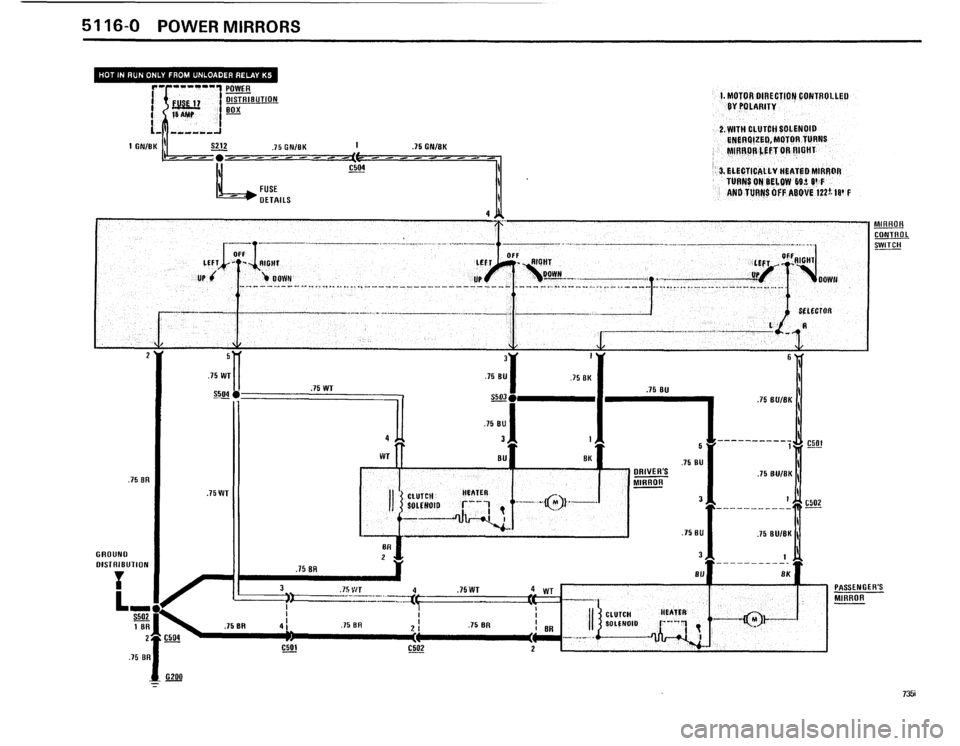 BMW 735i 1986 E23 Electrical Troubleshooting Manual 