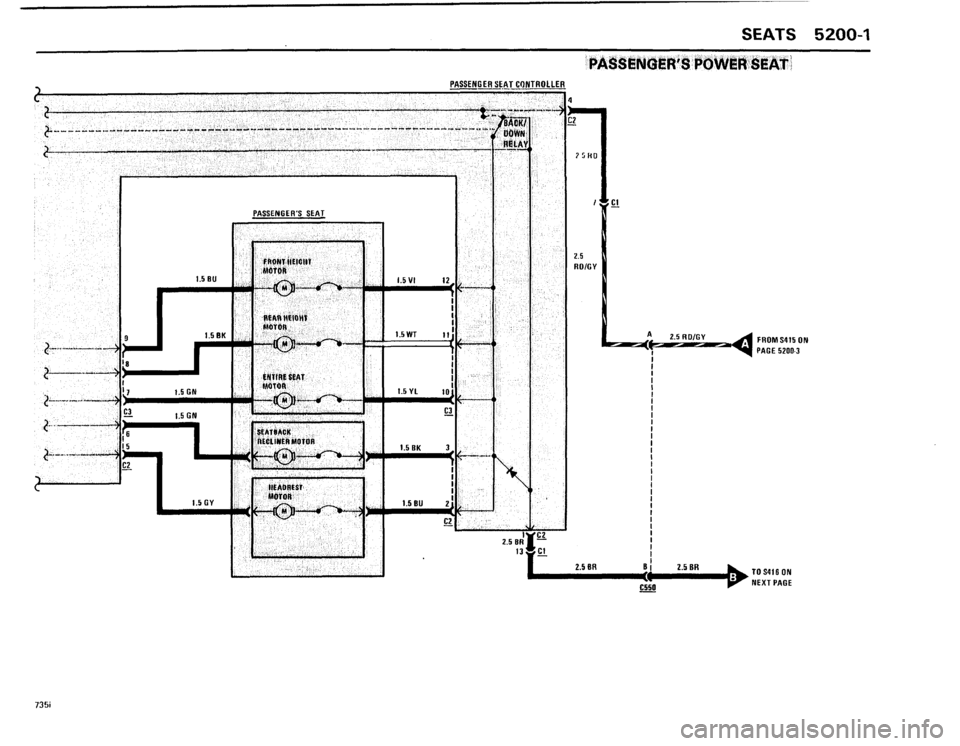 BMW 735i 1986 E23 Electrical Troubleshooting Manual 