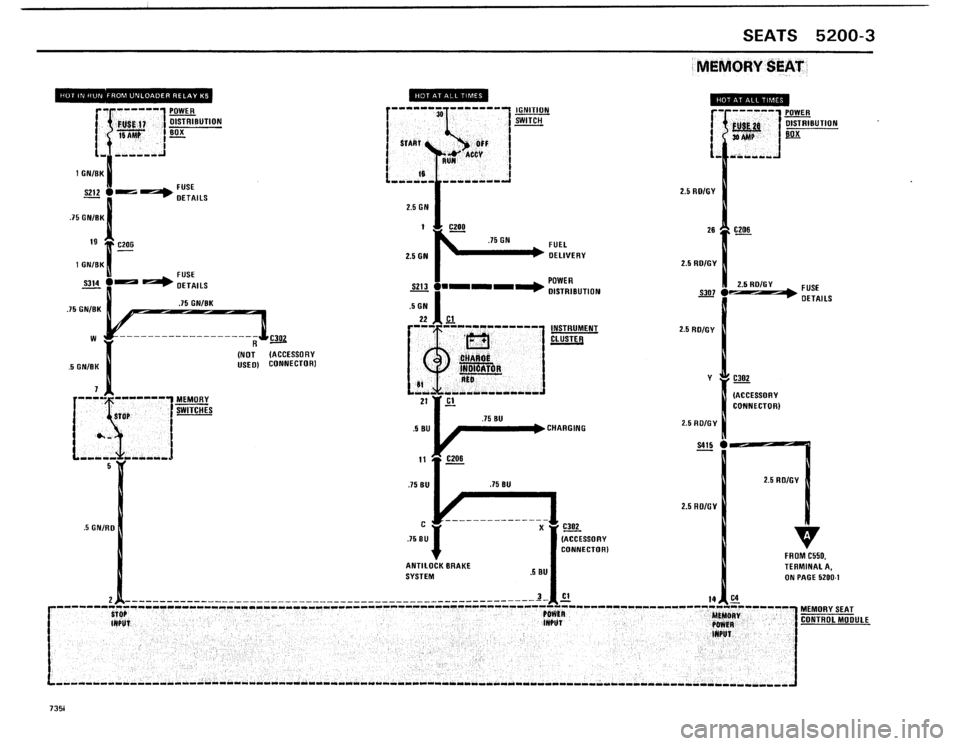BMW 735i 1986 E23 Electrical Troubleshooting Manual 