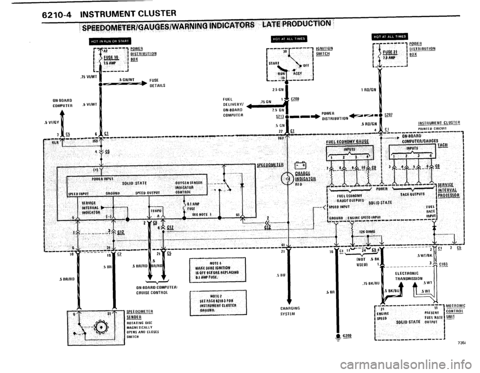 BMW 735i 1986 E23 Electrical Troubleshooting Manual 