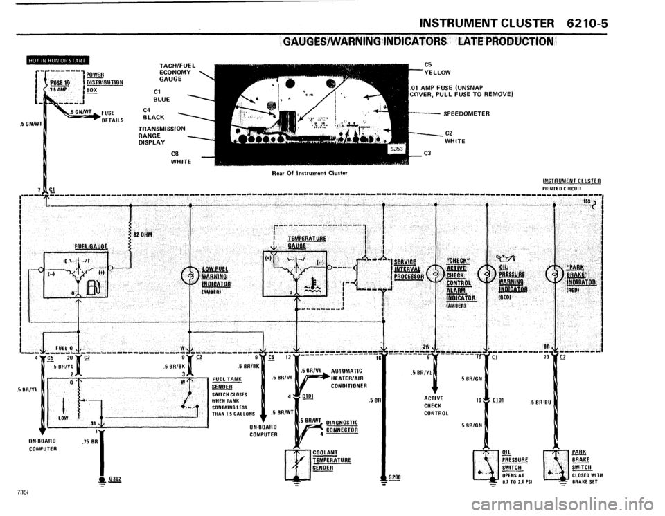 BMW 735i 1986 E23 Electrical Troubleshooting Manual 