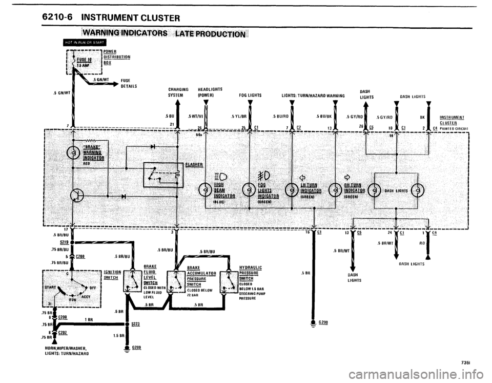 BMW 735i 1986 E23 Electrical Troubleshooting Manual 