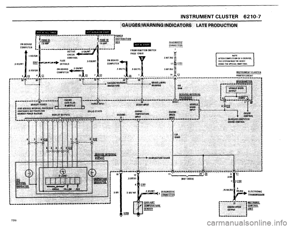 BMW 735i 1986 E23 Electrical Troubleshooting Manual 