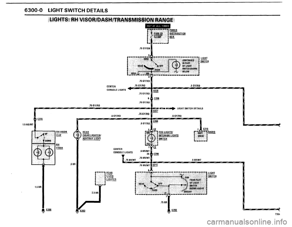 BMW 735i 1986 E23 Electrical Troubleshooting Manual 