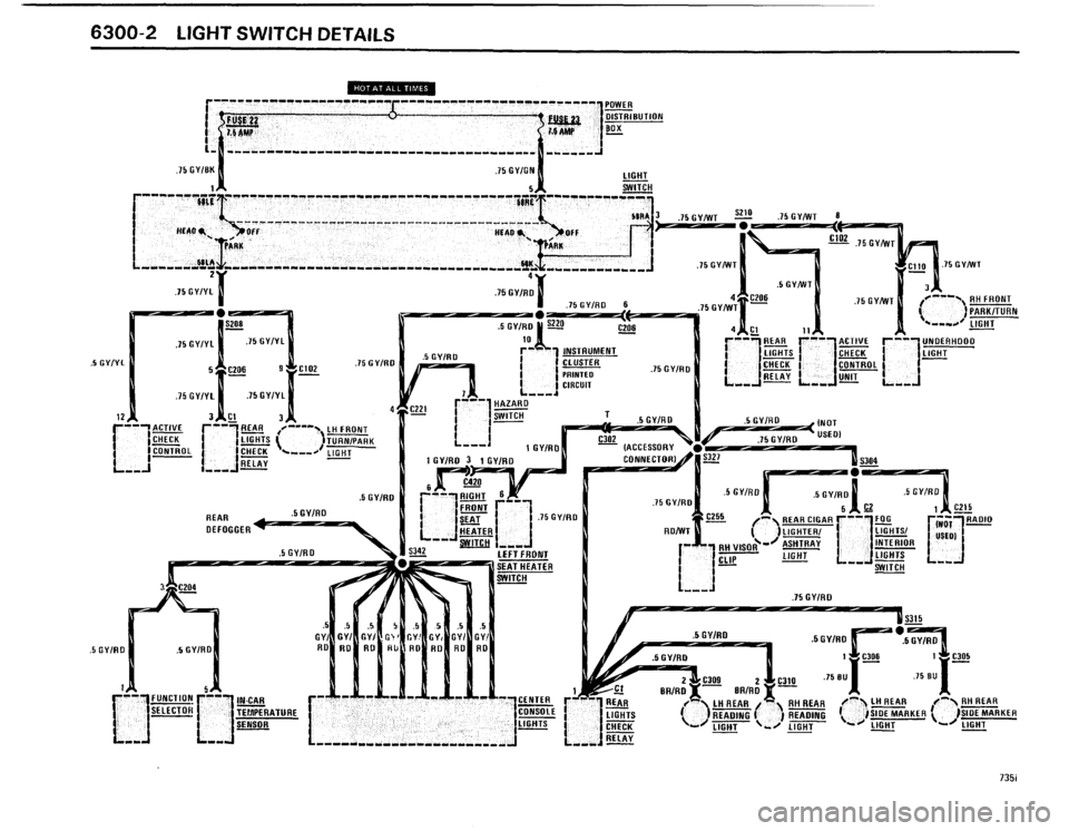 BMW 735i 1986 E23 Electrical Troubleshooting Manual 