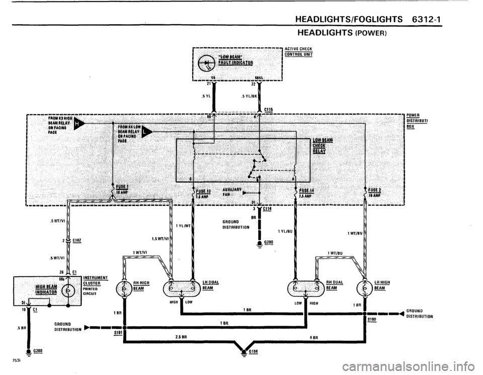 BMW 735i 1986 E23 Electrical Troubleshooting Manual 