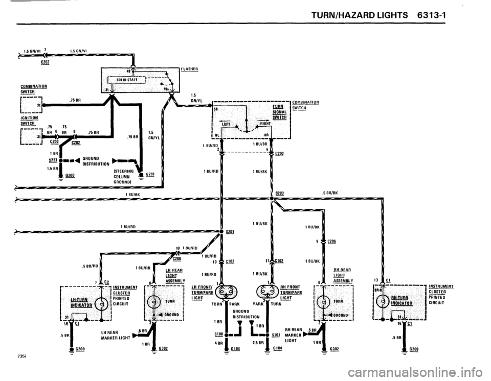 BMW 735i 1986 E23 Electrical Troubleshooting Manual 