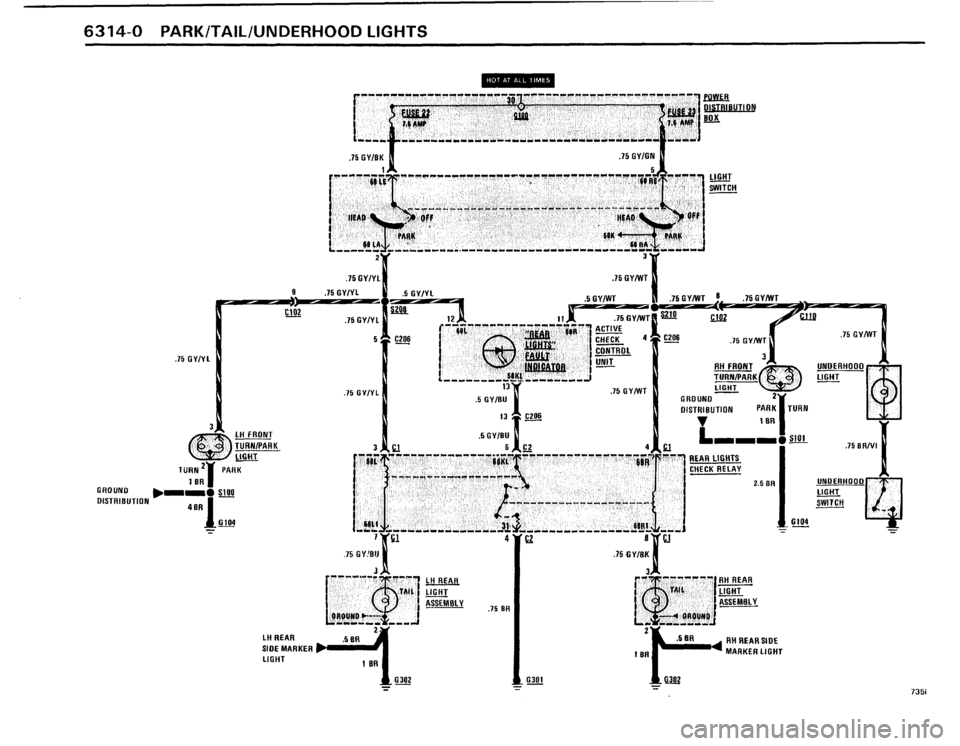 BMW 735i 1986 E23 Electrical Troubleshooting Manual 
