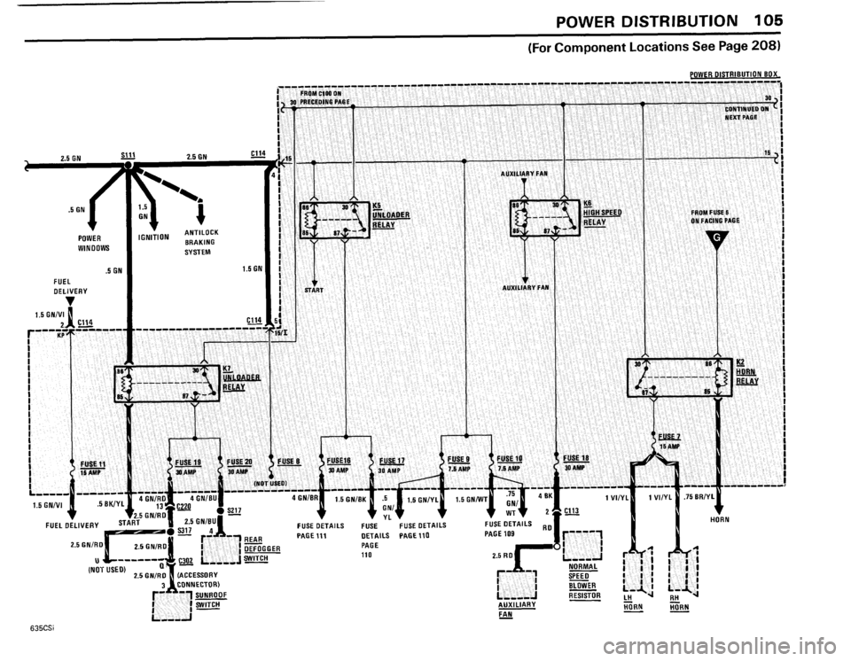 BMW 635csi 1985 E24 Electrical Troubleshooting Manual 