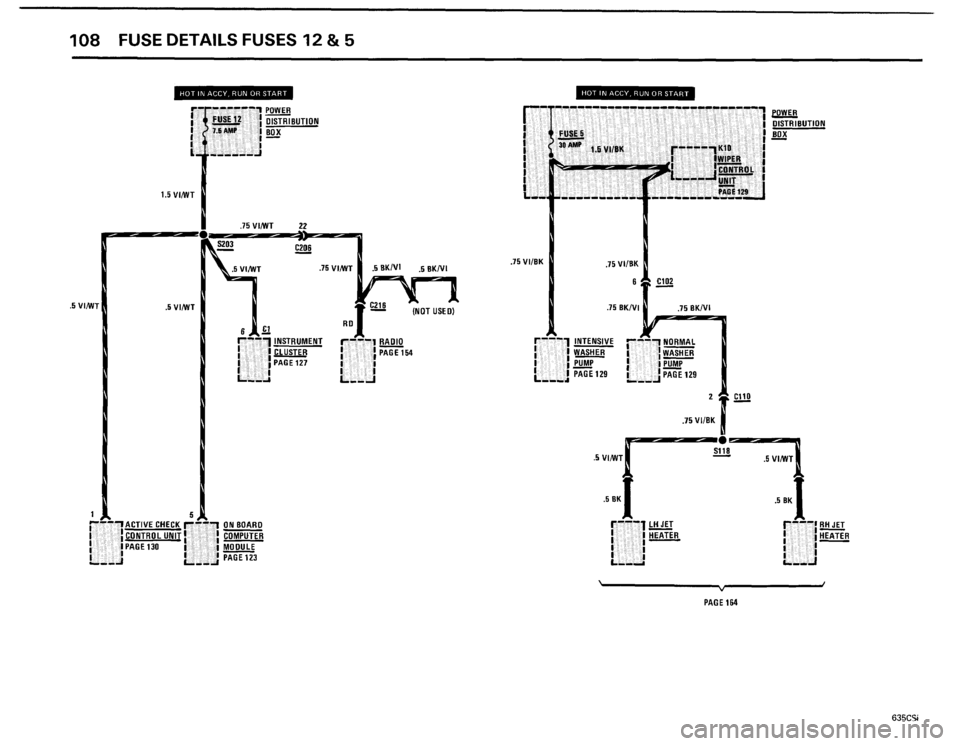 BMW 635csi 1985 E24 Electrical Troubleshooting Manual 