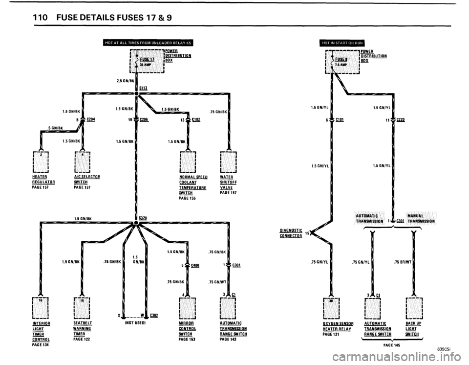 BMW 635csi 1985 E24 Electrical Troubleshooting Manual 