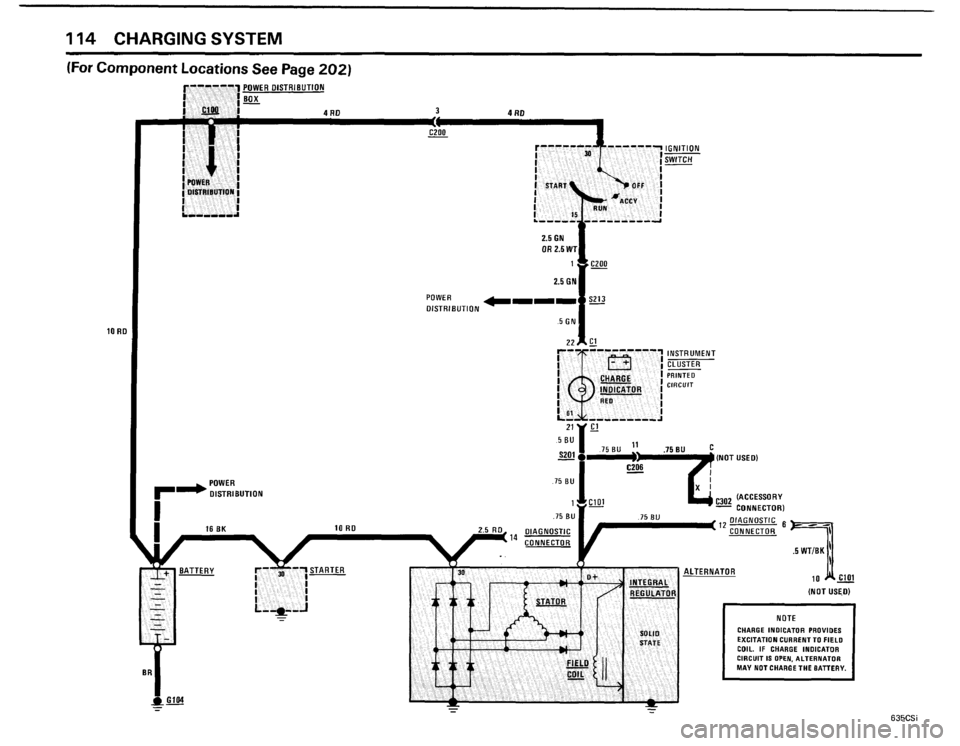 BMW 635csi 1985 E24 Electrical Troubleshooting Manual 