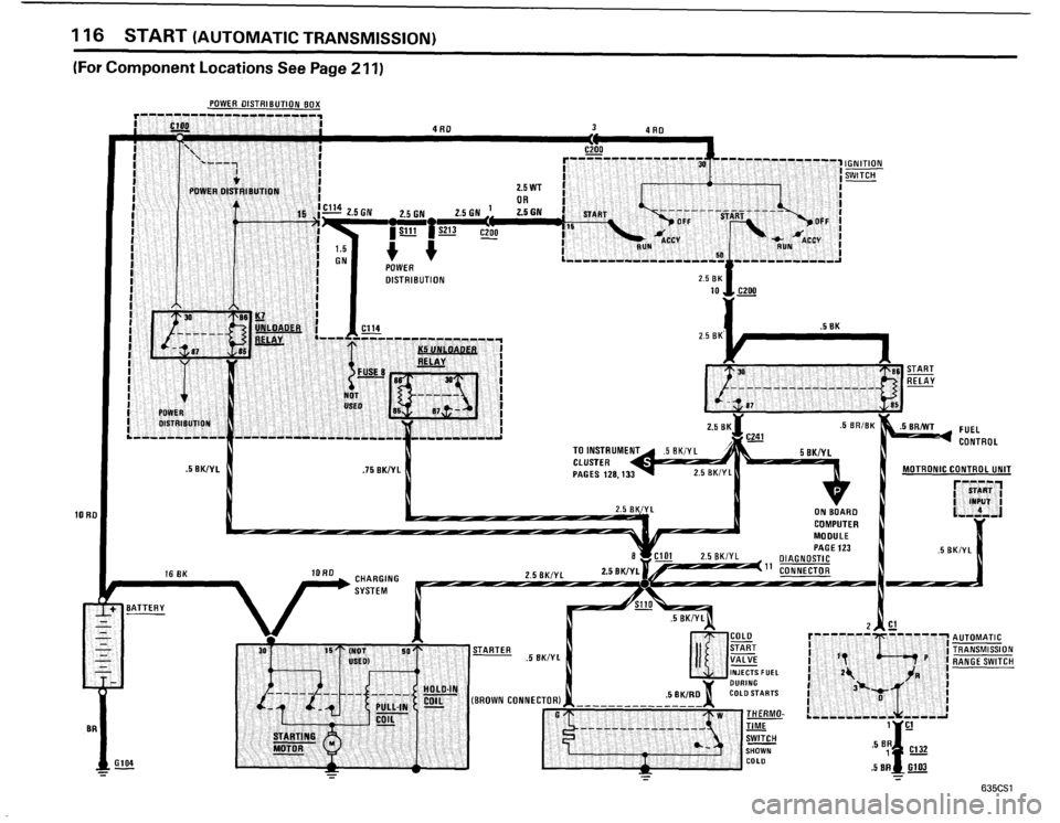 BMW 635csi 1985 E24 Electrical Troubleshooting Manual 