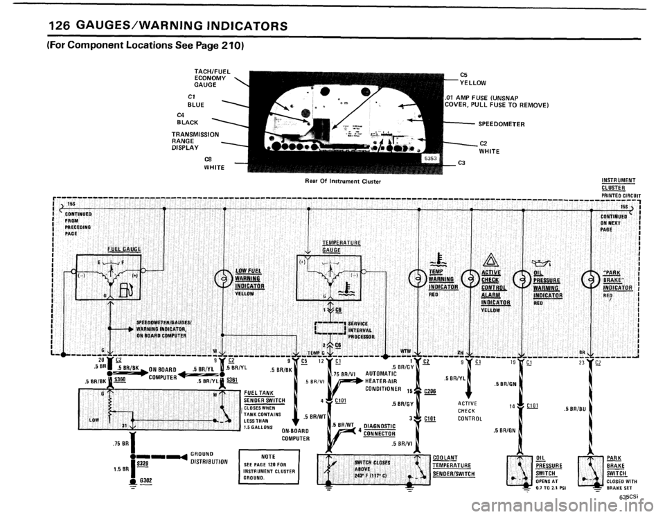 BMW 635csi 1985 E24 Electrical Troubleshooting Manual 