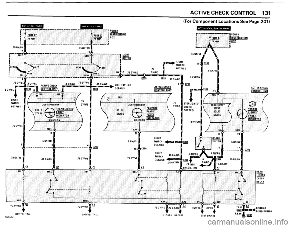 BMW 635csi 1985 E24 Electrical Troubleshooting Manual 