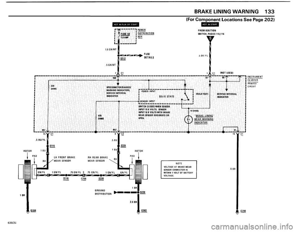 BMW 635csi 1985 E24 Electrical Troubleshooting Manual 