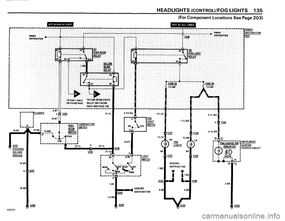 BMW 635csi 1985 E24 Electrical Troubleshooting Manual 