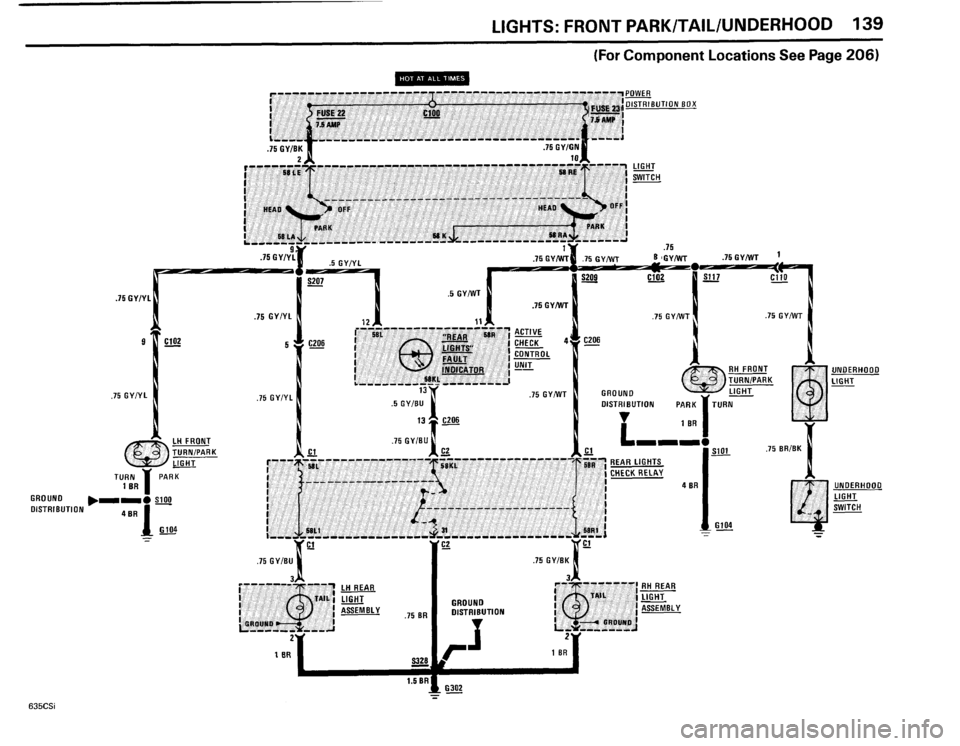 BMW 635csi 1985 E24 Electrical Troubleshooting Manual 