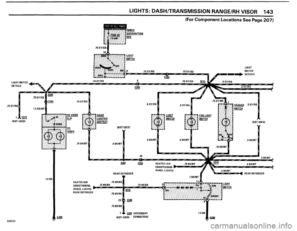 BMW 635csi 1985 E24 Electrical Troubleshooting Manual 