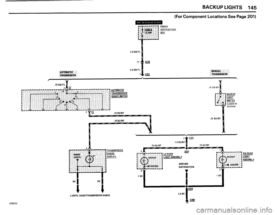 BMW 635csi 1985 E24 Electrical Troubleshooting Manual 