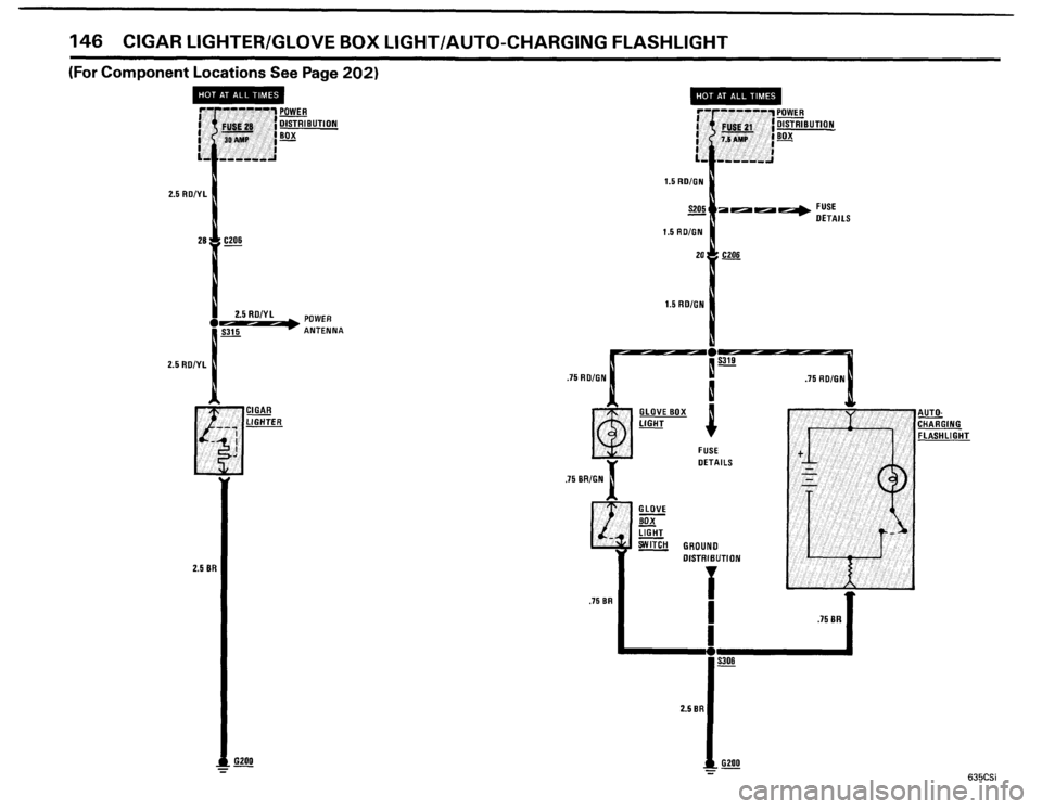 BMW 635csi 1985 E24 Electrical Troubleshooting Manual 