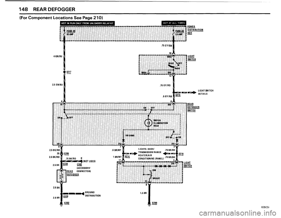 BMW 635csi 1985 E24 Electrical Troubleshooting Manual 